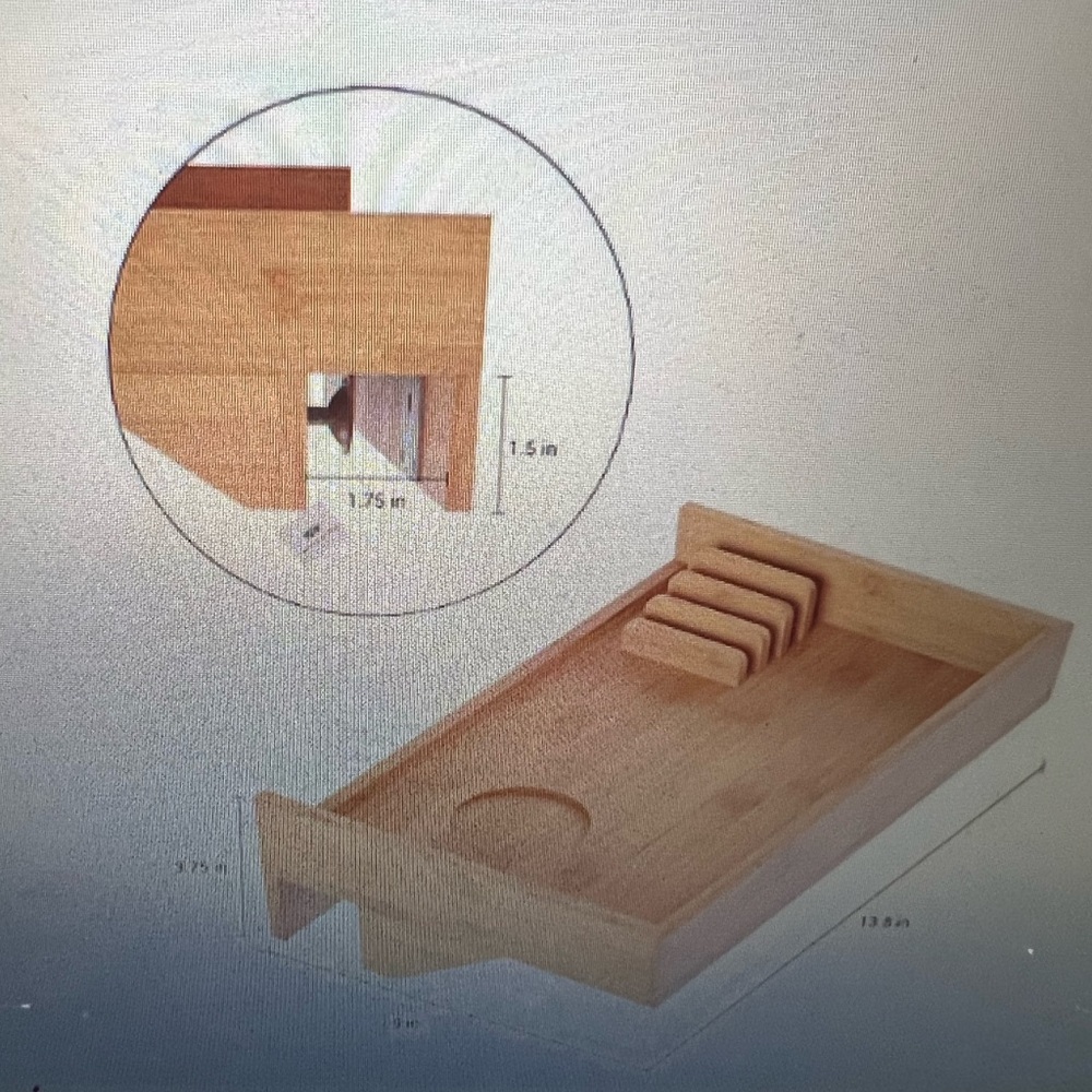 Hastings Home Bedside Shelf